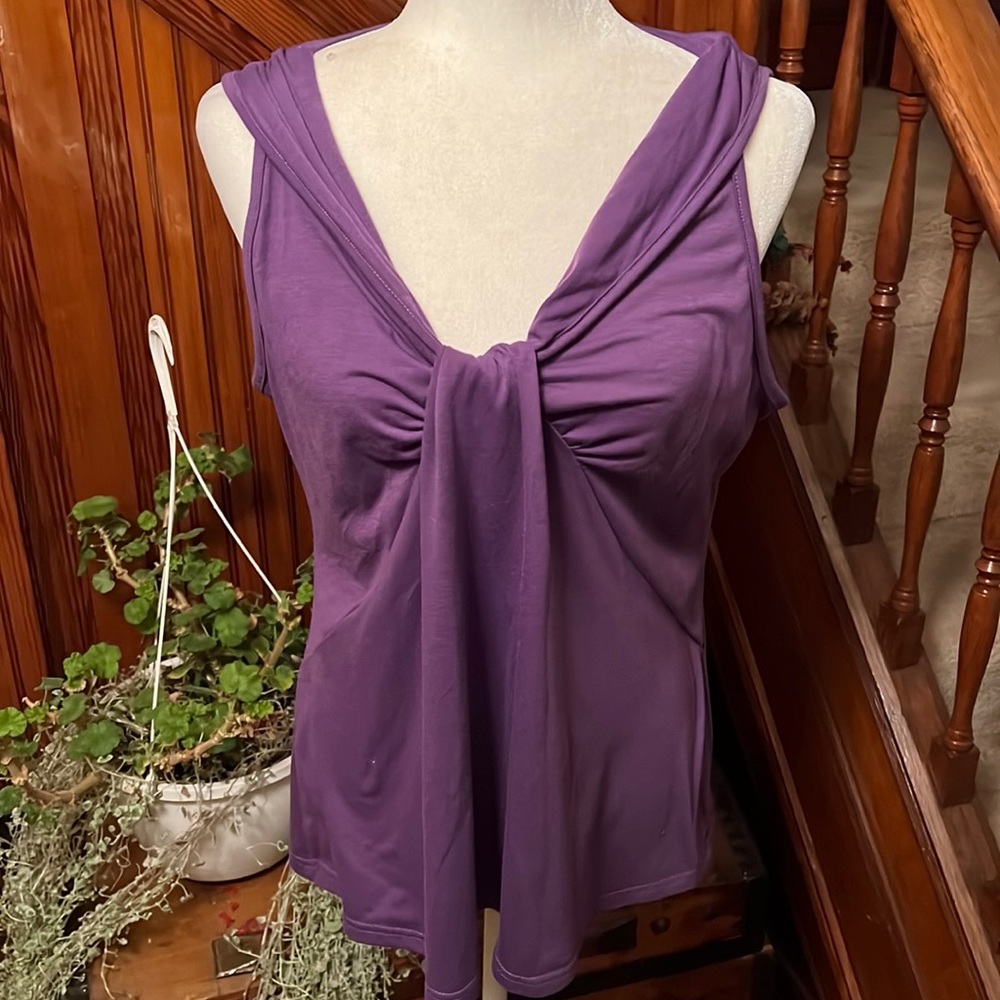Purple Tank with a Twist Sz XXL
